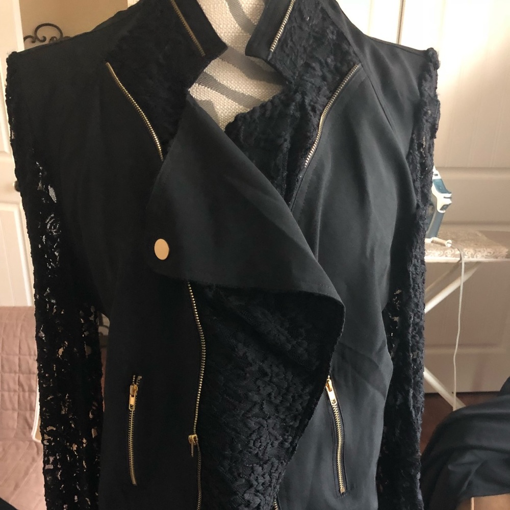 Lace Biker Jacket